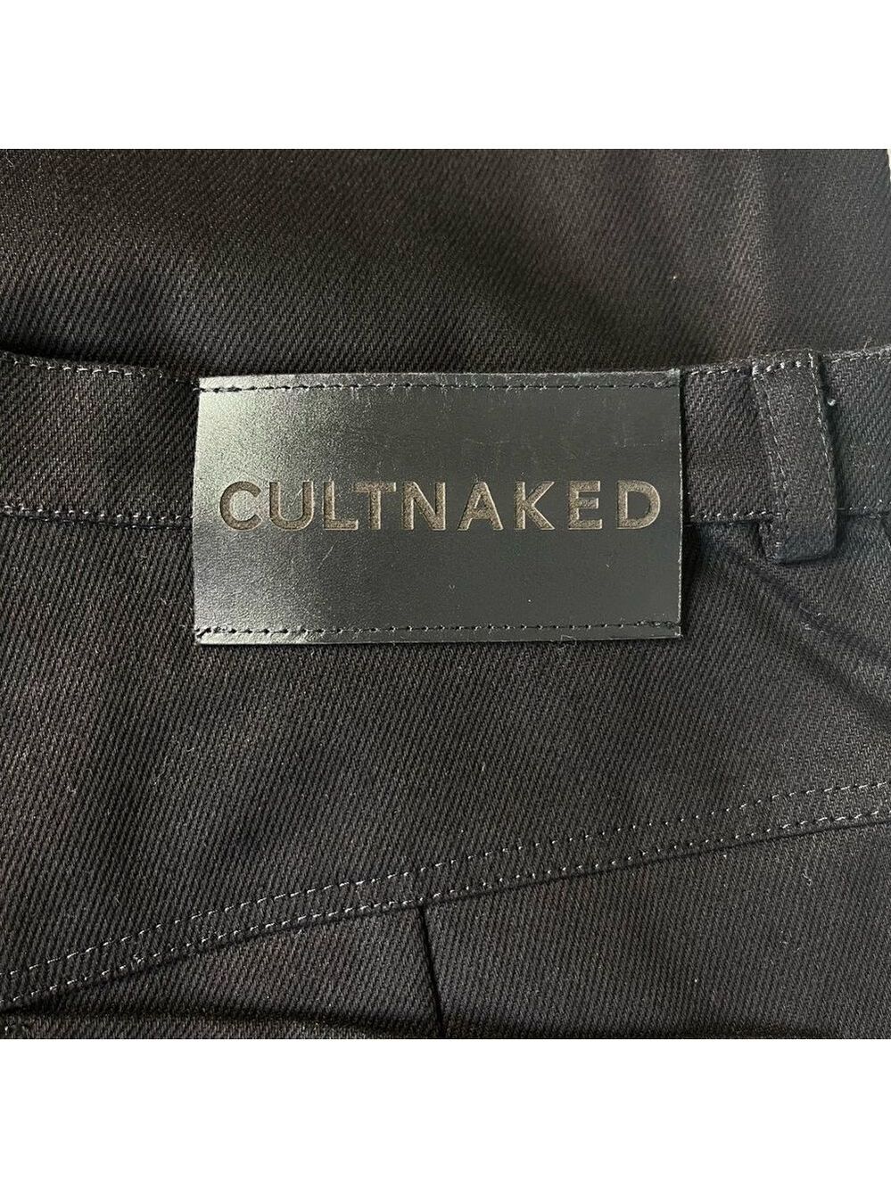 NEW CULTNAKED Denim Killa Trousers Noir Black Size XL - Picture 8 of 13